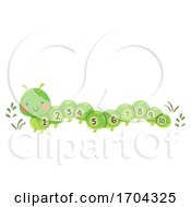 Poster, Art Print Of Caterpillar Numbers Illustration