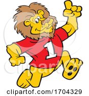 Poster, Art Print Of Cartoon Victorious Lion Mascot