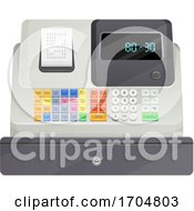 Commercial Terminal Point Of Sale Cash Register by Vector Tradition SM