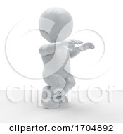 Poster, Art Print Of 3d Morph Man In Yoga Pose