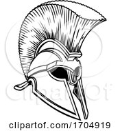 Poster, Art Print Of Gladiator Spartan Trojan Roman Helmet