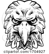 Poster, Art Print Of Eagle Falcon Hawk Or Phoenix Head Face Mascot