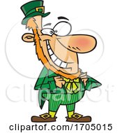 Clipart Cartoon Leprechaun Standing Proud