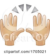 Poster, Art Print Of Clapping Or Raised Emoji Hands