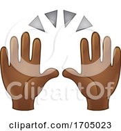 Poster, Art Print Of Clapping Or Raised Emoji Hands