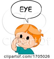 Poster, Art Print Of Boy Pointing To His Eye