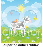 Poster, Art Print Of Spring Time Cow