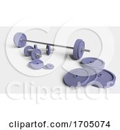 Poster, Art Print Of Cast Iron Dumbbell Weights