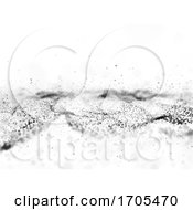 Poster, Art Print Of 3d Abstract Flowing Particle Background