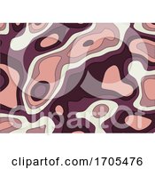 Poster, Art Print Of Abstract Paper Cut Style Topography Design