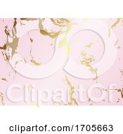 Gold And Pink Marble Texture