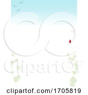 Spring Season Blank Paper Sheet With Decorations