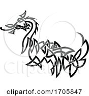 Poster, Art Print Of Dragon Celtic Knot
