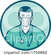 Nurse Wearing Mask FRNT CIRC ICON