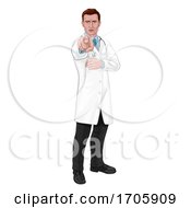 Doctor Wants Or Needs You Pointing Medical Concept by AtStockIllustration