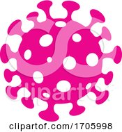 Poster, Art Print Of Pink Coronavirus