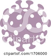 Poster, Art Print Of Purple Coronavirus