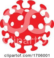 Poster, Art Print Of Red Coronavirus