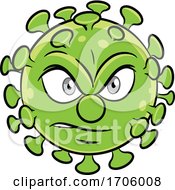 Cartoon Angry Coronavirus by cidepix #COLLC1706008-0145