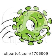 Poster, Art Print Of Cartoon Attacking Coronavirus