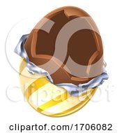 Poster, Art Print Of Easter Egg Chocolate Broken Open