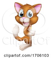 Cat Cartoon Pet Kitten Cute Animal Character Sign
