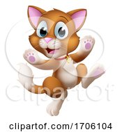 Poster, Art Print Of Cat Cartoon Pet Kitten Cute Animal Character