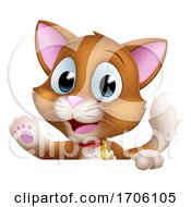 Poster, Art Print Of Cat Cartoon Pet Kitten Cute Animal Character Sign