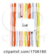 Poster, Art Print Of Creative Design Template With Abstract Colorful Lines
