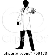 Poster, Art Print Of Doctor Stop Hand Sign Medical Concept