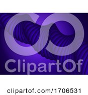 Poster, Art Print Of Abstract Design Background With Purple 3d Shape