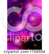 Poster, Art Print Of Medical Background With Abstract Covid 19 Virus Cells