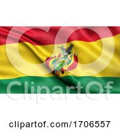 3D Illustration Of The Flag Of Bolivia Waving In The Wind