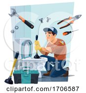 Male Plumber by Vector Tradition SM