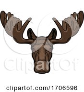 Poster, Art Print Of Tough Moose Mascot