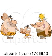 Cartoon Cave Family Talking