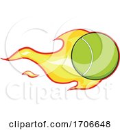 Poster, Art Print Of Flaming Tennis Ball