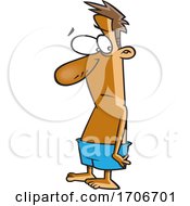 Cartoon Man With A Bad Tan by toonaday