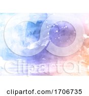 Pastel Coloured Detailed Watercolour Texture Background