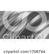 Poster, Art Print Of Silver Cloth Abstract Background