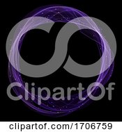 Poster, Art Print Of Magic Circle With Glowing Lights And Flowing Lines