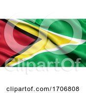Poster, Art Print Of 3d Illustration Of The Flag Of Guyana Waving In The Wind