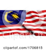 Poster, Art Print Of 3d Illustration Of The Flag Of Malaysia Waving In The Wind
