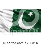 Poster, Art Print Of 3d Illustration Of The Flag Of Pakistan Waving In The Wind
