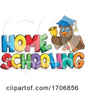 Home Schooling Design With A Professor Owl by visekart