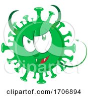 Poster, Art Print Of Green Virus Mascot