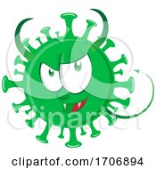 Green Virus Mascot