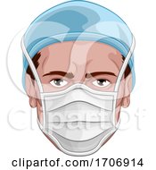 Poster, Art Print Of Doctor Wearing Ppe Protective Face Mask