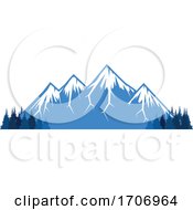 Poster, Art Print Of Forest And Mountains Logo