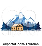 Poster, Art Print Of Church And Mountains Logo